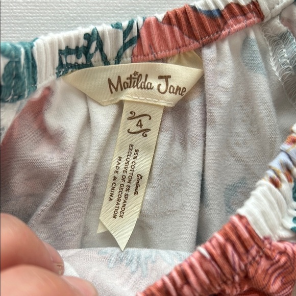 Matilda Jane Wonderment Little Florist Tunic Floral Top with Ruffle Details Size - Picture 2 of 7